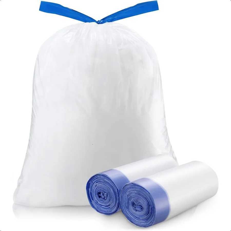 Trash Bag 8 Gallon Medium Drawstring Garbage Bags for 8 Gallon Trash Cans Kitchen Bedroom Bathroom Living room Office Restauran C251119