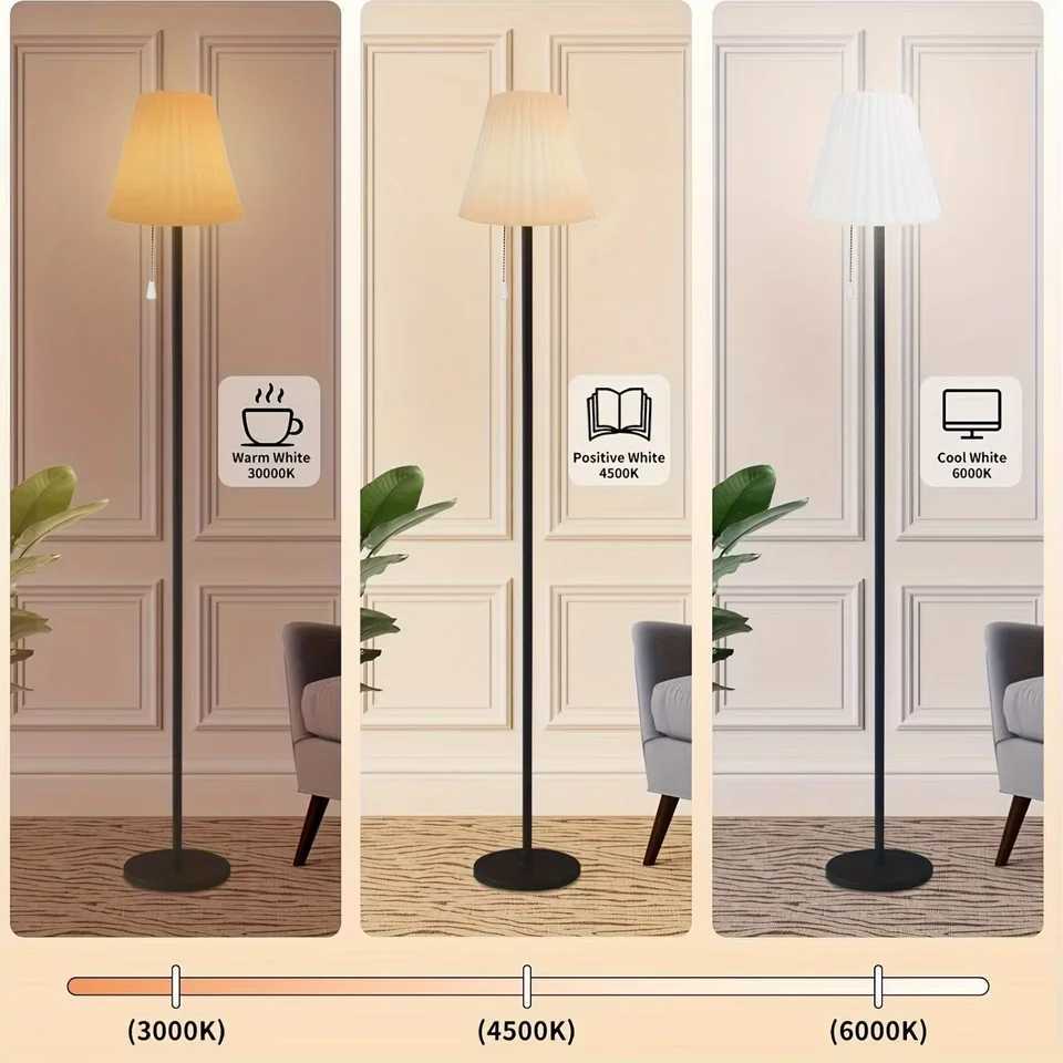 Solar USB charging floor lamp-Adjustable light level floor lamp-Portable bedside lamp with remote control-Indoor/Outdoor M251119