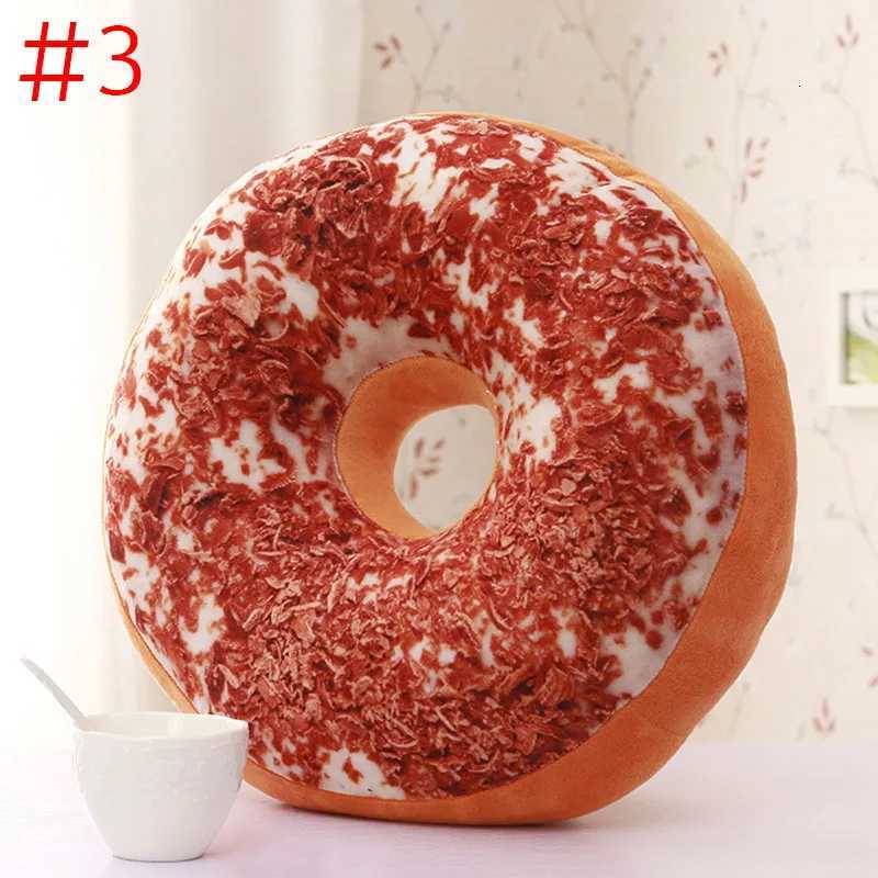 3D Cute Donuts Chocolate Donuts Plush Macaron Food Cushion Bottom Cushion Nap Decorative cushion Home textileM251119