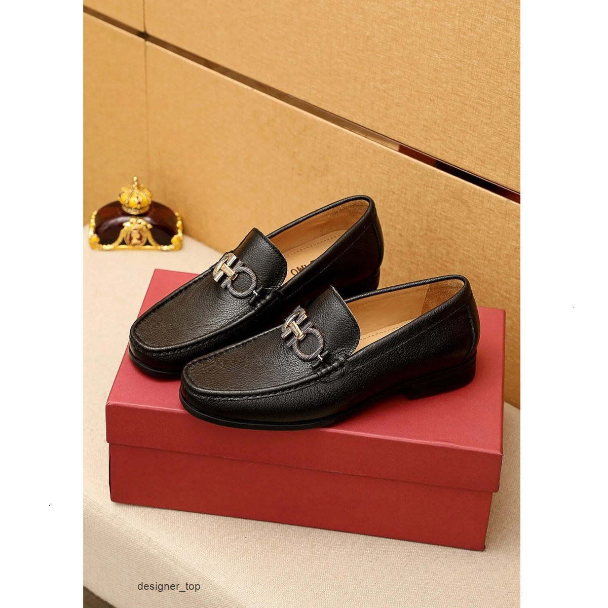 2024 Ferra Feragamo Ferragmo Gentleman Business Party Wedding Dress Shoes Brand Flat Casual Shoes Ferragamo Fashion Outdoor Men Casual Walking Casua