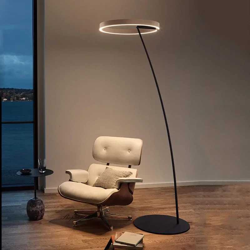 Designer Fishing Floor Lamp Nordic LED Living Room Floor Lamp For Villa Bedroom Hotel Indoor Decor Simple Art Tall Standing Lamp M251119