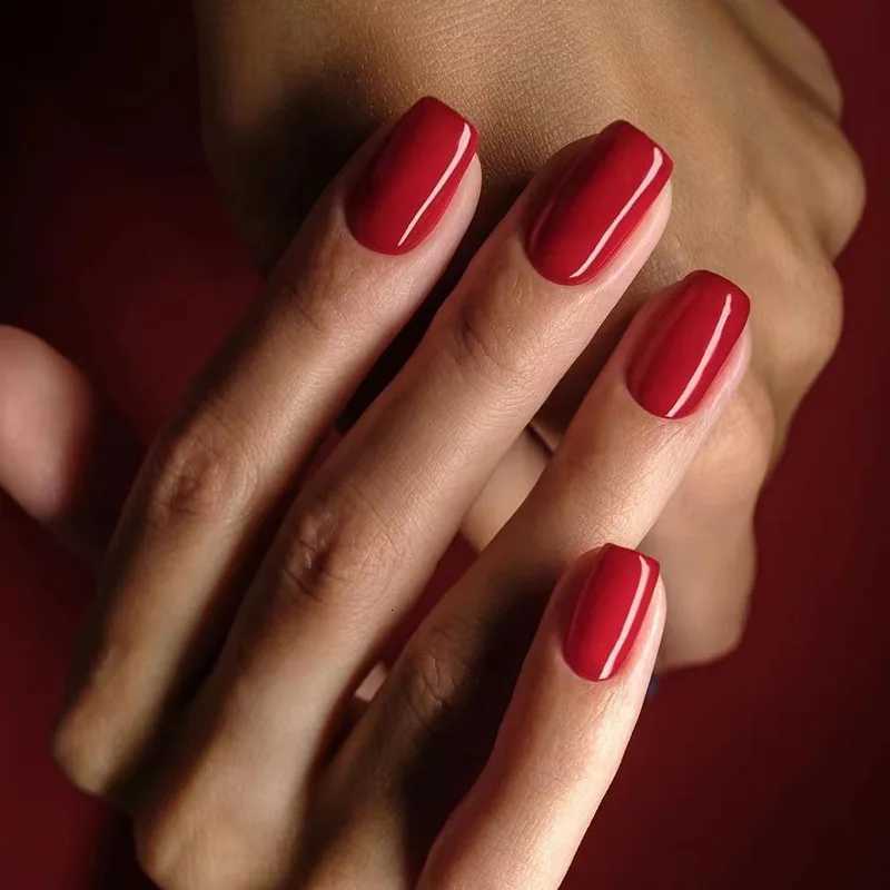 24pcs Solid Color JapanKorea Fake Nails Women Girls Art Acrylic Full Coverage Waterproof Press on Nail Short False Nails TipsT251118T251119