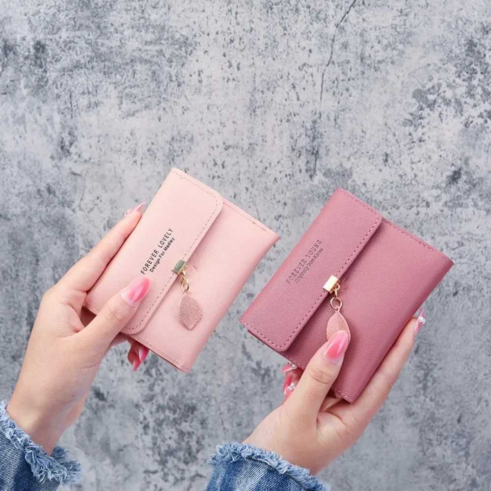 New Korean Version of The Simple Small Wallet Tri-fold Coin Bit Money Clip Coin Purse Cross-border Short Ladies WalletT251119