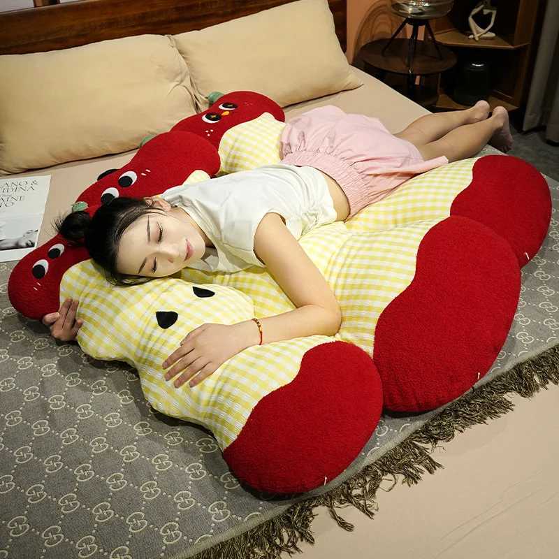 2025 New Big Eye Red Apple Long Bed Sleeping Side Sleep Large Back Cushion Can Be Removed and WashedM251119