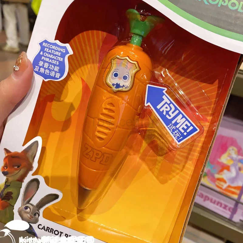 Disney Genuine Zootopia Judy Carrot Pen Kawaii Animal City Judy Rabbit Sound Carrot Pen Toy Christmas Gift For Kid Birthday Gift H251119