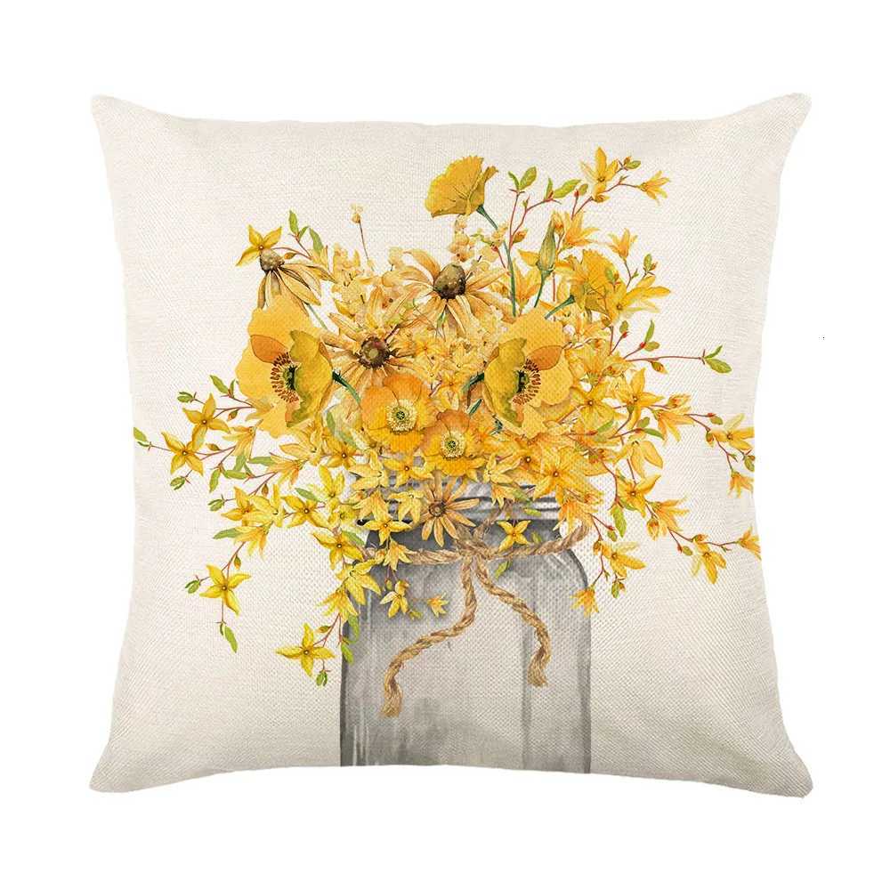 Flowering plants throw covers with digital printing of short plush fabric Car-shaped sofa cushion for office Home decorM251119