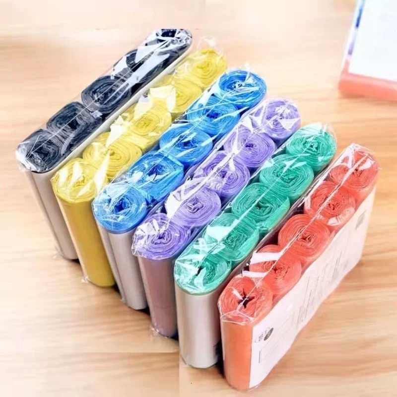 5 Rolls/pack Household Disposable Trash Pouch Small Trash Bags Kitchen Storage Garbage Bags Cleaning Waste Bag Plastic Bag C251119