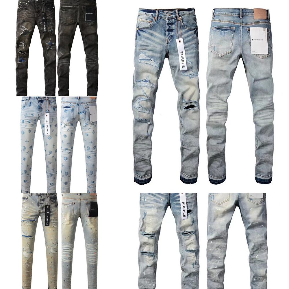 Mens purplejean Designer Jean Distressed Bikers Denim For Men Fashion Mans Black Pants 266 031 Fashionable and versatile jeans Lots of positive reviews 75a 33d