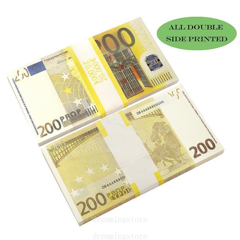 Best 5A Whole Top Quality Party Supplies Fake UK Banknote 5 10 20 50 Euros Realistic pound pounds notesToy Bar Props Copy Currency Movie Money Faux-bi