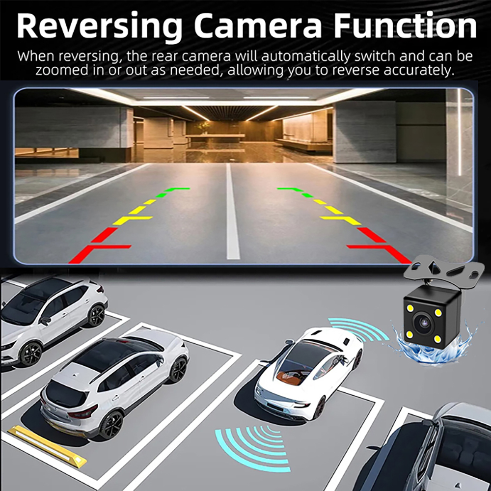 3 Channel Car DVR WIFI 1080P 3Lens Inside Vehicle Dash Cam Camera DVR Recorder Video Recorder Camcorder Black Box car accessory