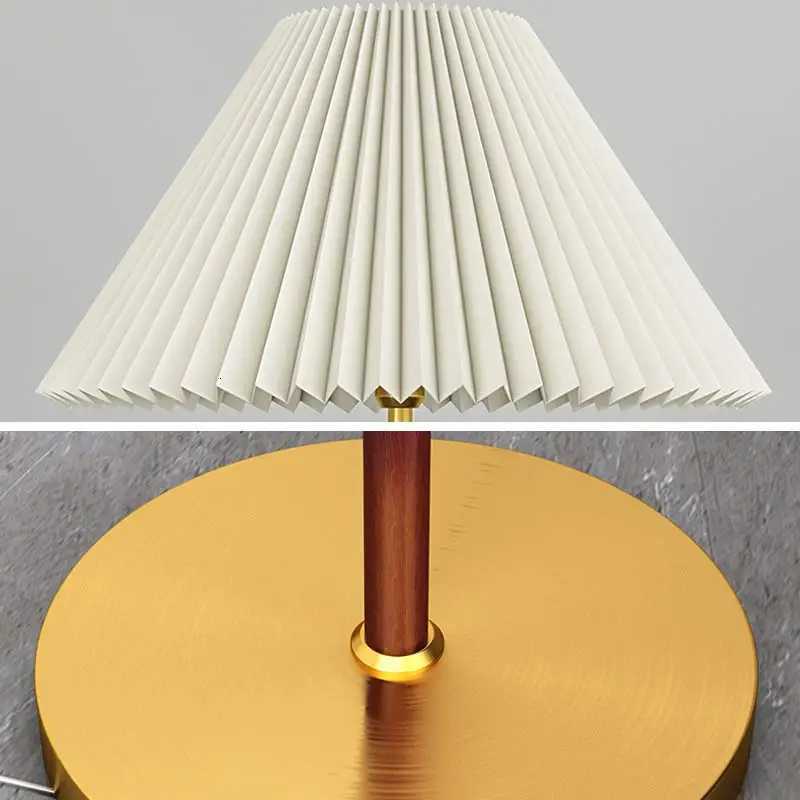 Nordic Stand Lamp Led Floor Light Design Living Room Sofa Bedroom Bedside Decoration Home Lighting Fixture Fabric Lampshade M251119