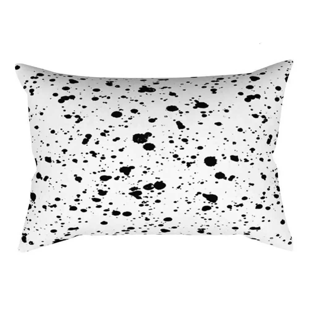 Classic fashion black and white striped geometric rectangle embrace case sofa living room home decor Cushion cover 40x60cmM251119