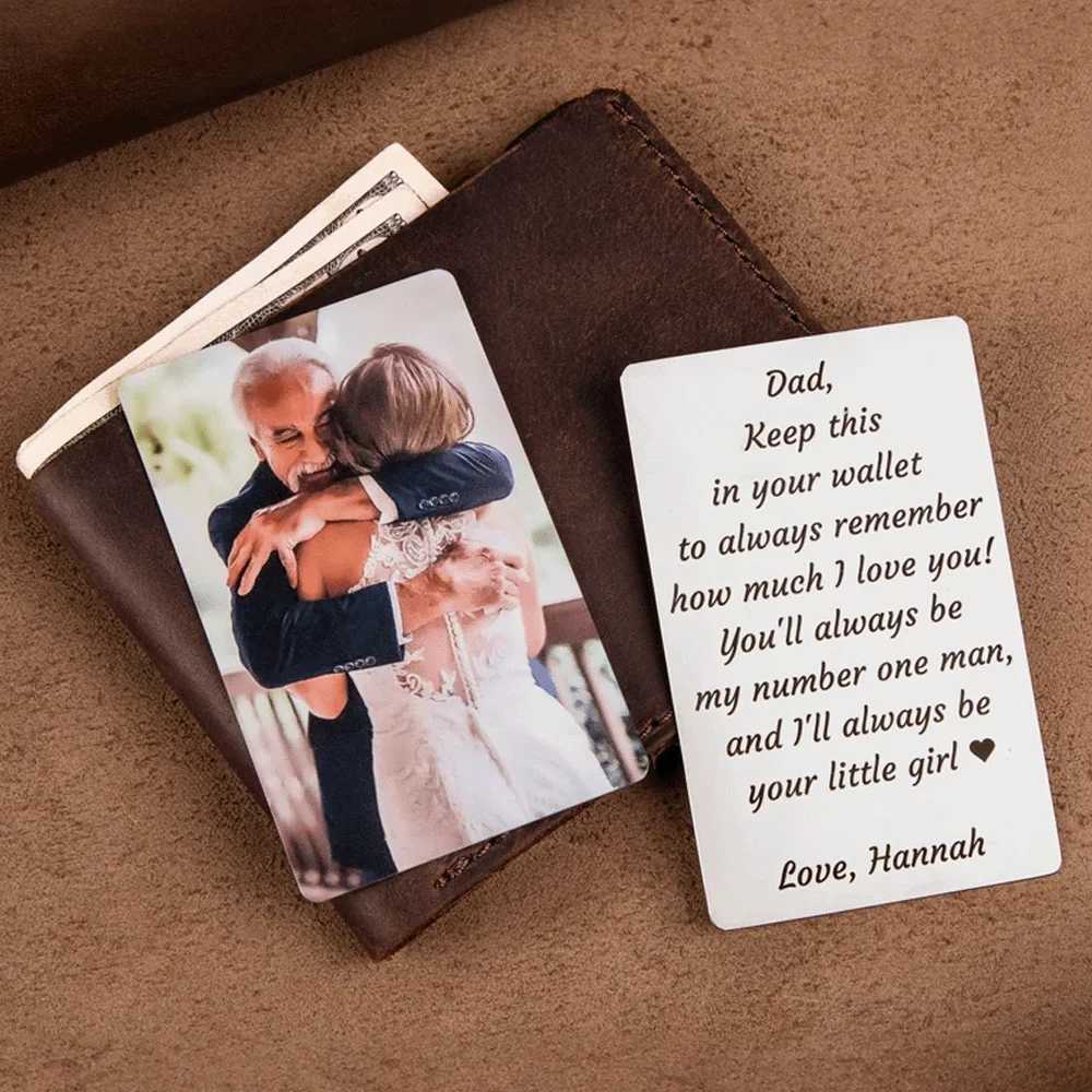 Customized Photo Wallet Card Text VIP Metal Card Personalized Aluminum Sheet Thin Design Picture Business Waterproof Card Gift G251119