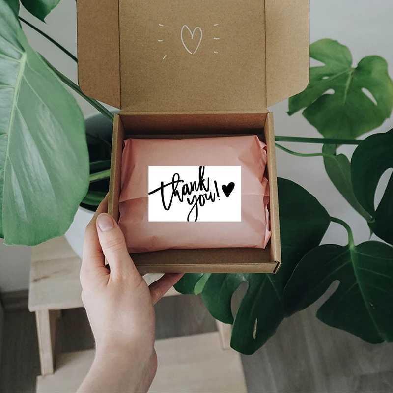 50pcs/pack White Thank You Cards Thank You Notes for Wedding Shower Wedding Small Business Graduation Bridal Shower G251119