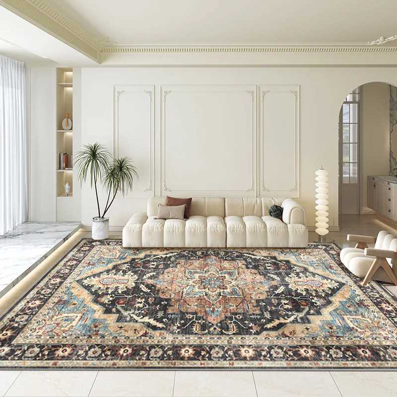 VIKAMA Persian Living Room Large area Crystal velvet carpet Bohemian style bedroom sofa Cloakroom Hotel Homestaynon-slip carpet L251119