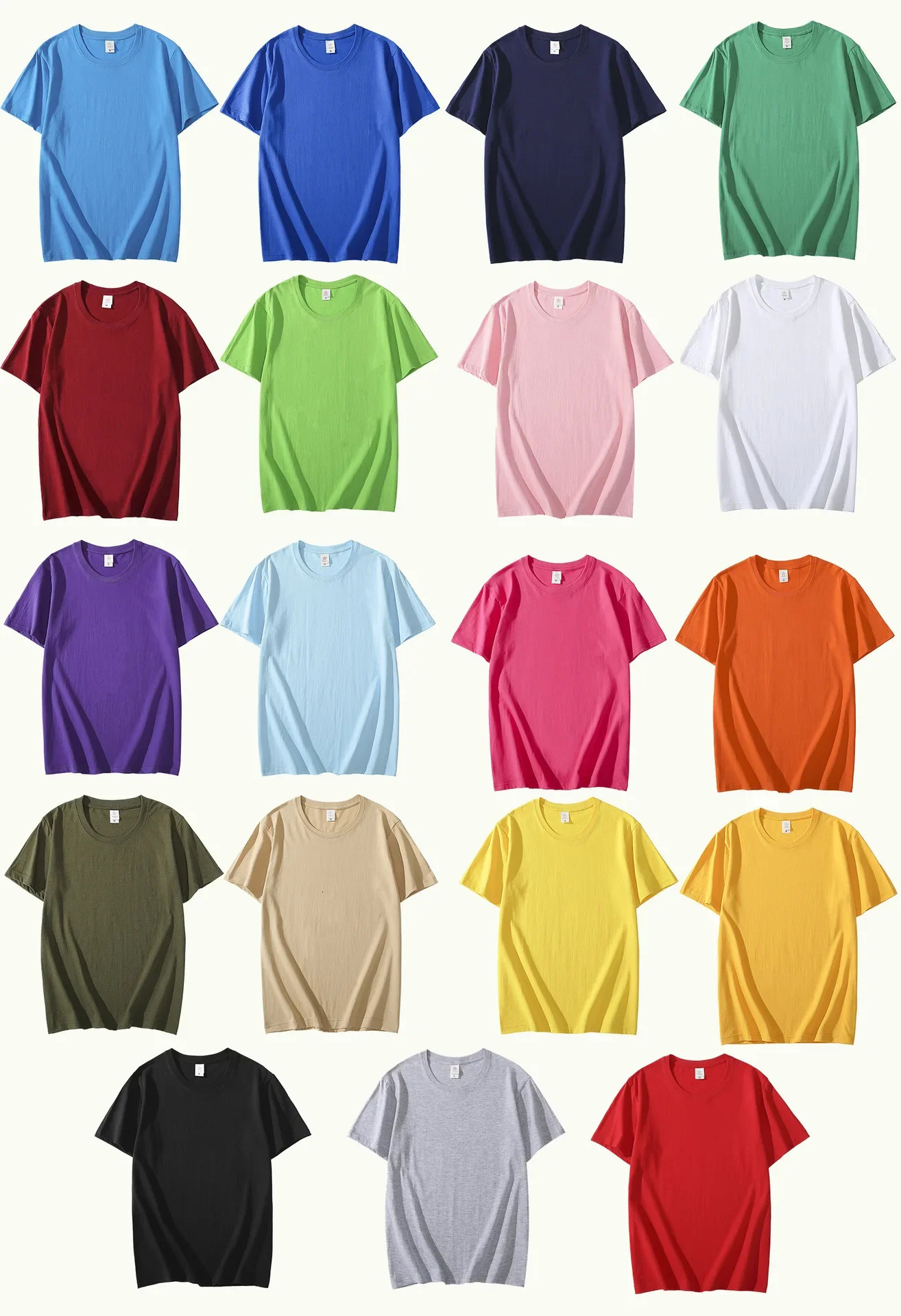 MRMT 2025 Cotton Mens Tshirt Short Sleeve Solid Color 250408Z