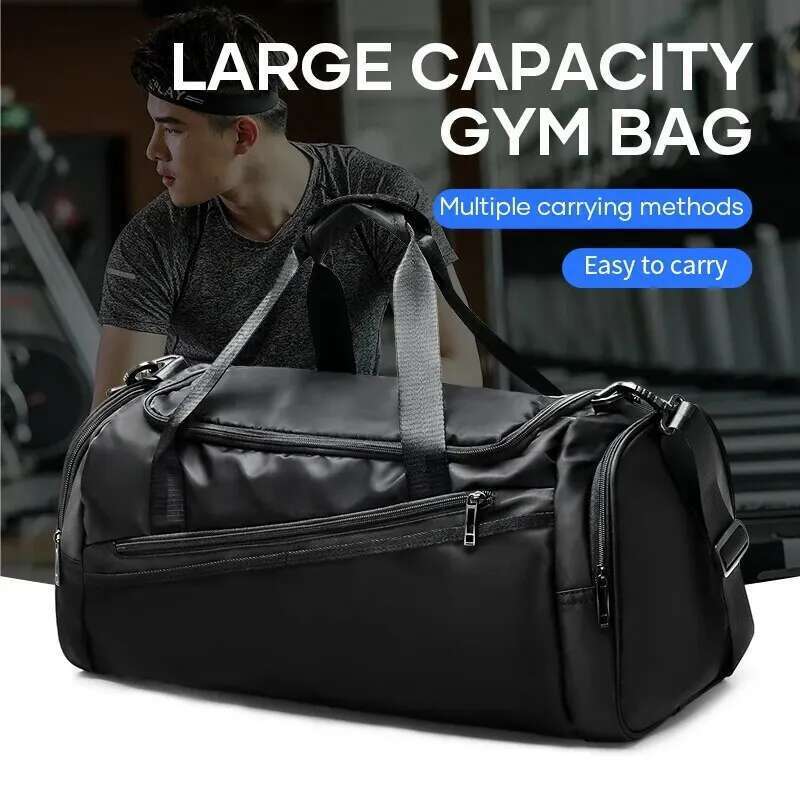 Likros Sports Gym Travel With Shoes Compartment For Men Women 40L Lightweight Foldable Duffel Workout Bag