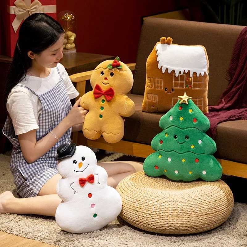 Christmas Gingerbread Man Sofa Cushions s Bedroom Decoration Birthday Holiday Gifts Photography Props AccessoriesM251119