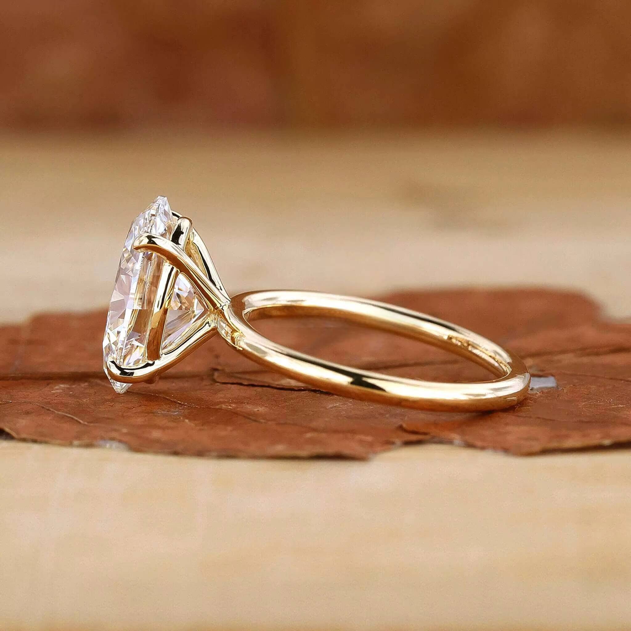 GIA IGI Certified Lab Grown Diamond Ring CVD HPHT 05ct to 5ct for Men Women Engagement Wedding Customized 14k 18k Solid Gold