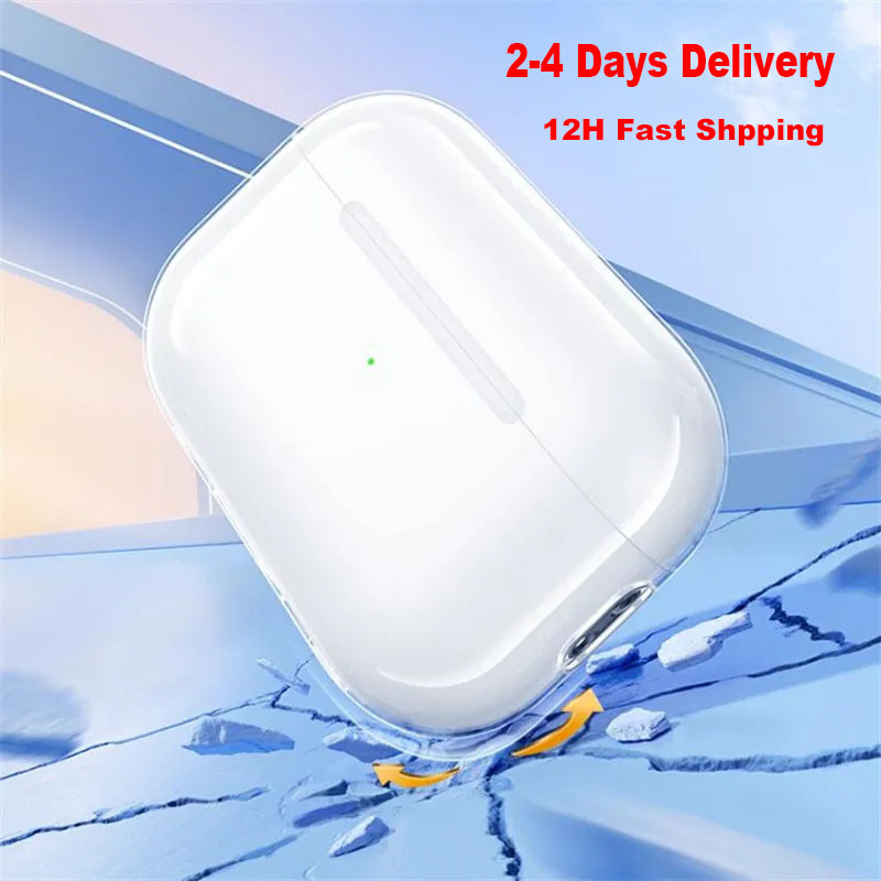 USA Stock For air pods2 airpords 4 3 Earphones pro Bluetooth Headphone Accessories Solid Silicone Airpod headset Cute Protective Cover Shockproof Case