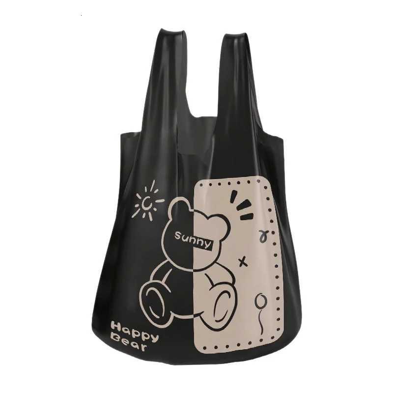 Cute Teddy Bear Garbage Bag for Home Use Extra Thick Portable Large Dormitory Vest Style Affordable Kitchen and Bathroom C251119