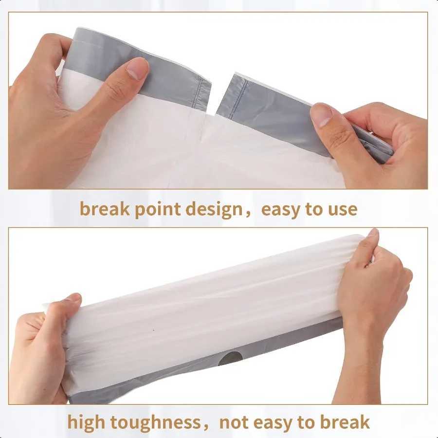 Trash Bags Drawstring Garbage Bags 8 Gallon Thickened StretchyBathroom Bedroom Kitchen Office and Living Room 100 Count C251119