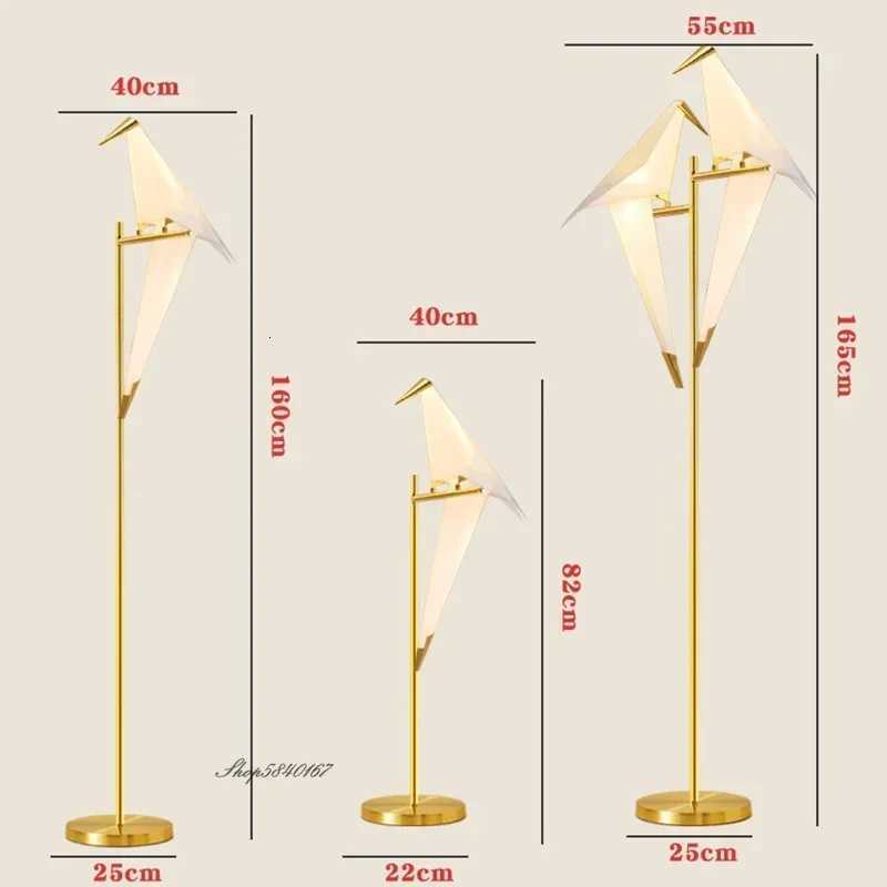 Led Bird Floor Lamps Nordic Designer Standing Lamp for Bedroom Living Room Study Decoration Rotatable Stand Lighting M251119