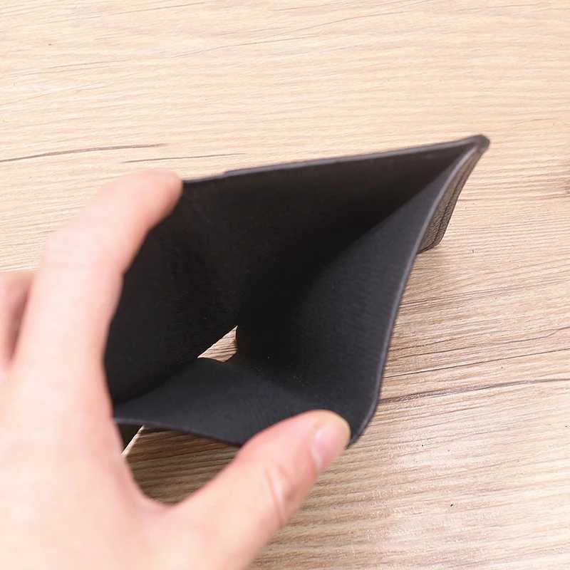 PU Leather Wallet For Men Women Soft Fashion Short Bifold Slim Mini Small Thin Mens Purse With ID Business Credit Card CaseT251119