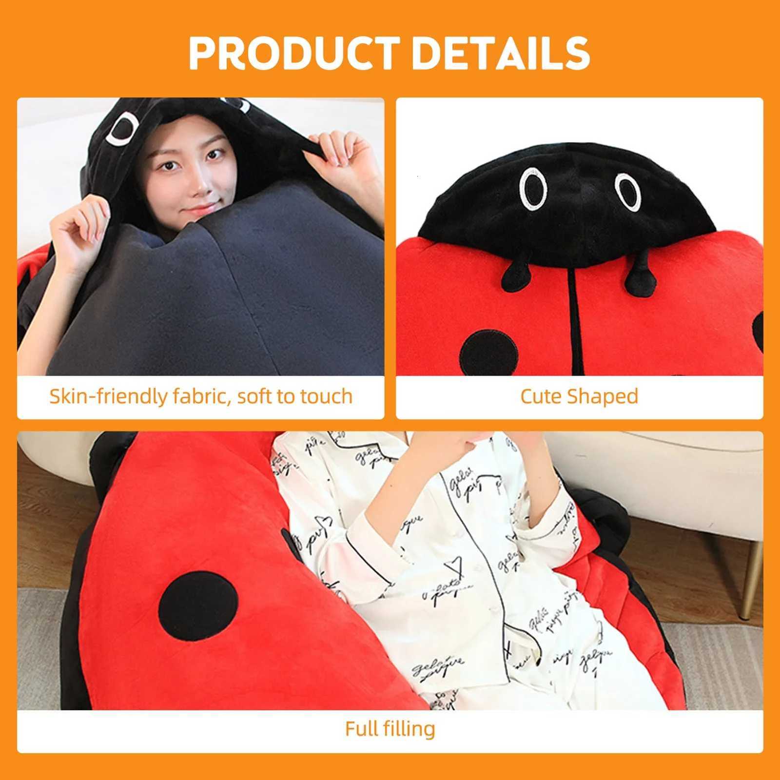 Wearable Ladybug Cute Warm Sleeping Wearable Plush Removable Oversized 60cm/23in Giant Wearable Ladybug for ChildrM251119