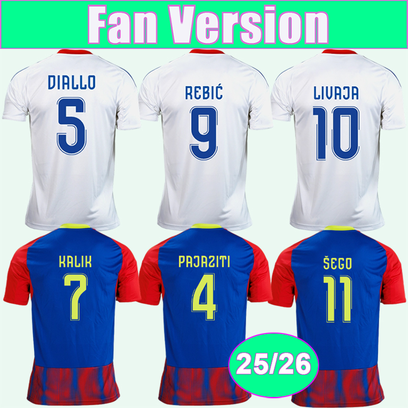 25 26 Hajduk Split Mens Soccer Jerseys DIALLO LIVAJA REBIC KALIK HUGO PUKSTAS KROVINOVIC Home Away Football Shirts Uniforms
