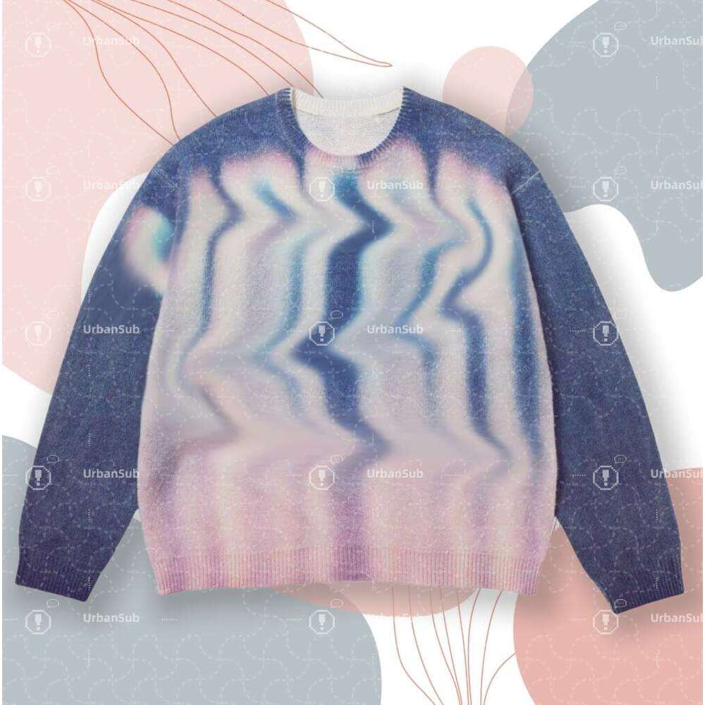 Blurred Men's Sweater for Outdoor Recreation