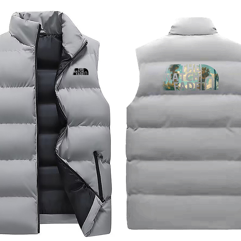 Men's Vests Men's Winter Stand Collar Fashion Vest Thickened Warm Sleeveless Jacket