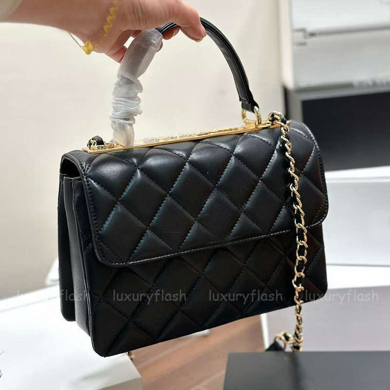 Designer Crossbody Bags Handle Handbags Flap Bag Classic Chain Real Leather Ladies Mini Totes Shoulder Bag Tote Trendy Handbag