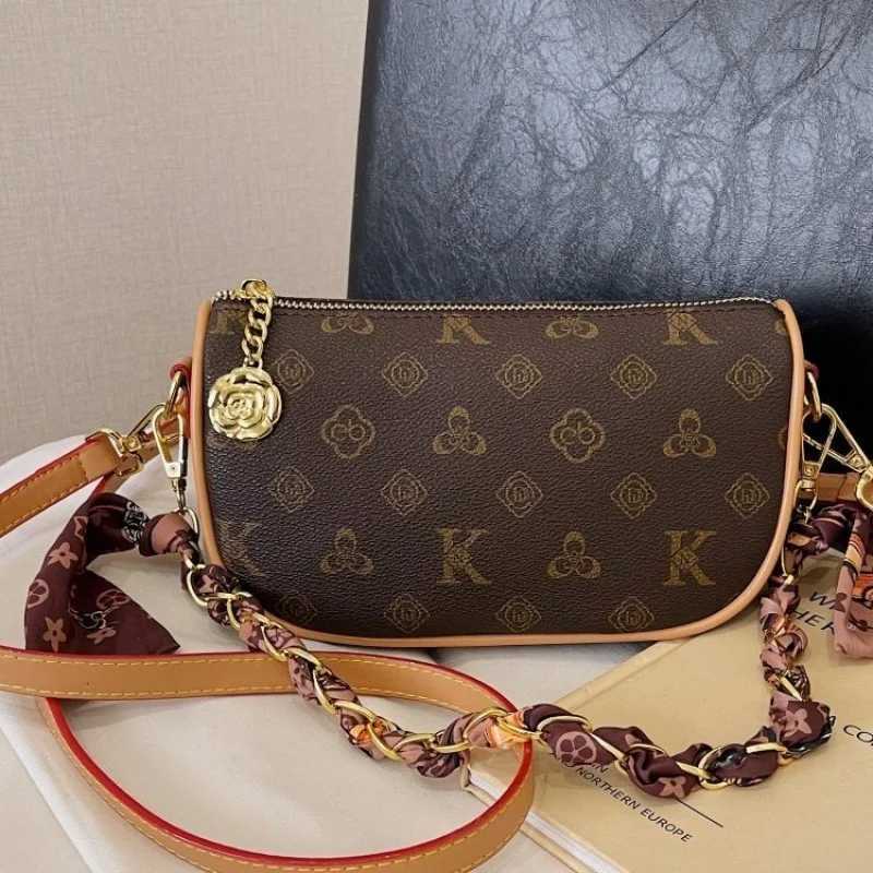 High-End Minimalist Fashionable Trendy Design Letter Crossbody Handbag Women Luxury Vintage Leather Solid ColorW251119