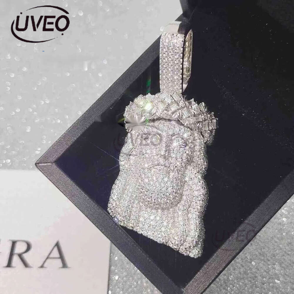 necklace moissanite chain custom pendant Pass Dia Tester FL Hip Hop Jewelry S Jesus
