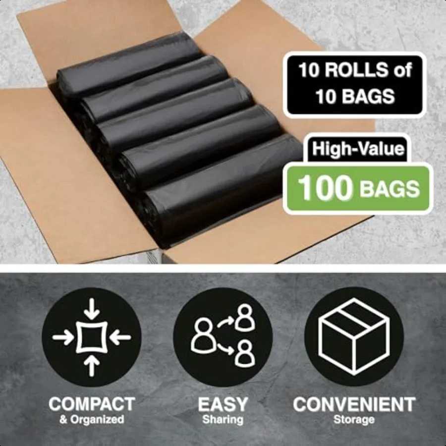 45 Gallon Garbage Trash Bag 40X46 15 Mil Black 100 Count Can Liner Bulk 40 Gallon 41 Gallon 42 Gallon 43 Gallon 44 Gallon Made C251119