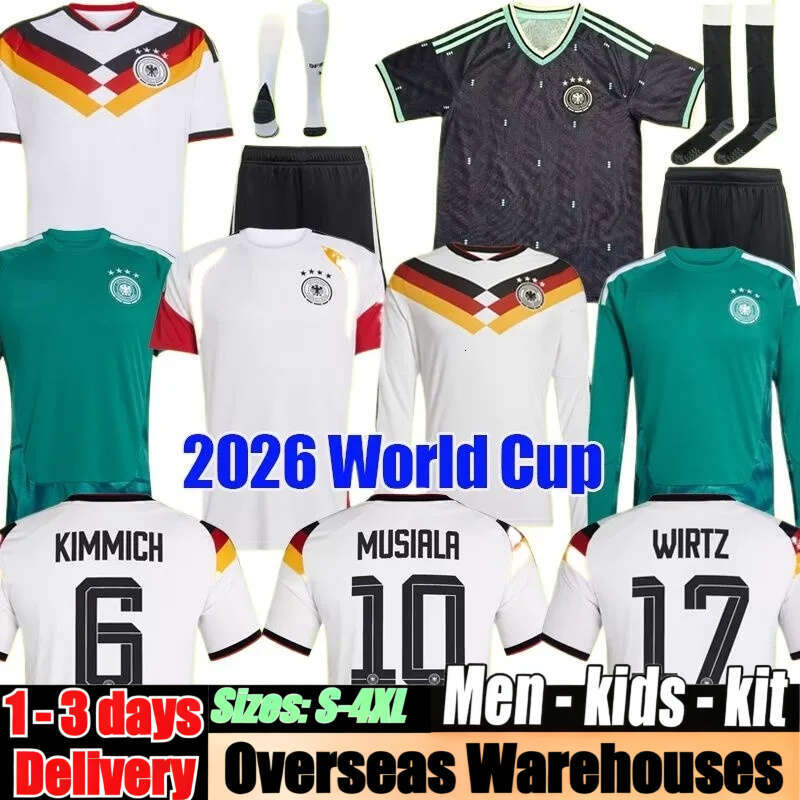 Germany Jersey 2026 World Cup 125TH Musiala Wirtz Havertz Kimmich Soccer Jerseys Deutschland Trikot KROOS Tah RUDIGER Raum MULLER 26 27 Football Shirt Kid Kits