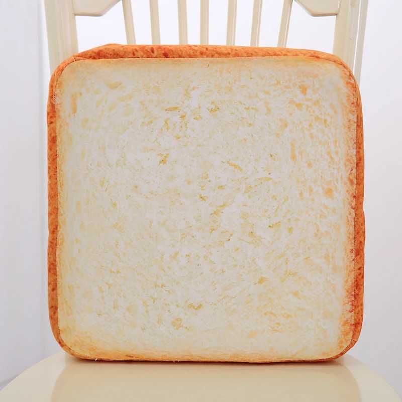 Creative Simulation Toast Bread Slicing Cushion Cat Special Pet Cushion Plush Toy M251119
