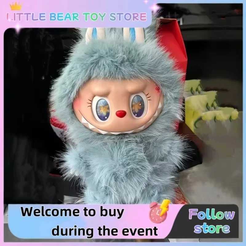 Free shipping Inventory 38cm Monster Labubu Zimomo Cat Creative Diy Image Pendant Copy Desktop Decoration Doll Festmailgift