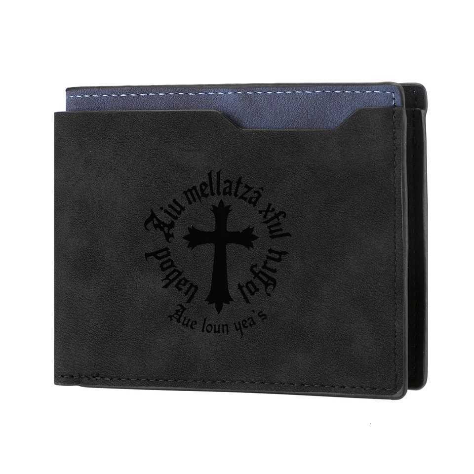 Fashionable Retro Short Wallet for Men Personalized PU Leather Design Compact Money HolderT251119