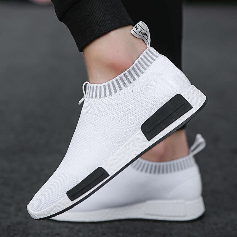 Breathable Socks Board Fashion Flying Weave Sports Casual Korean Edition Student Mesh Men's Shoes