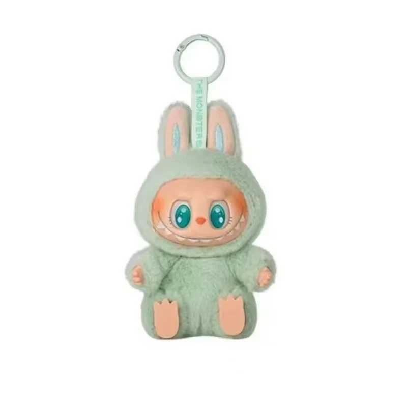 Scannable code 15cm Labubu V2 Monster Labubu Toy Heart Macarone Gift Toy Bag Image Labubu Keychain Uv Anti Counterfeit M250419