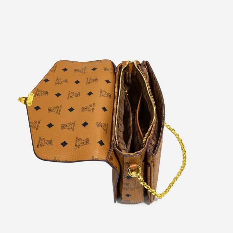 Premium Leather Women Messenger Bag With Gold Hardware Luxury Brand Shoulder Crossbody Bag Fashionable Ladies Designer ToteW251119