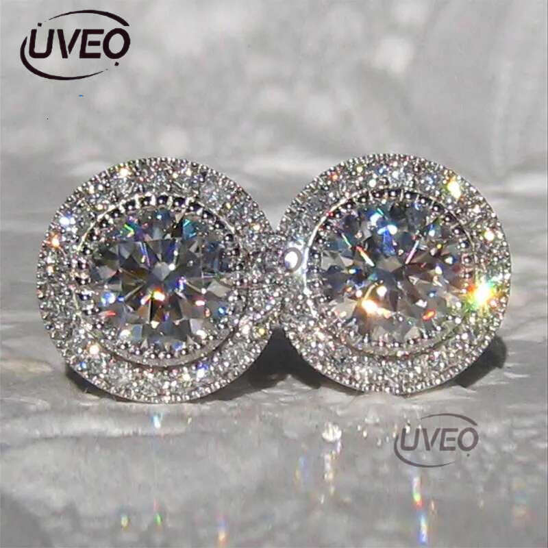 Egg Cubic Zircon Sutd Earrings Charm Sier Gold Designer Crystal Dia Love Heart Water Drop Earring Dangle for Woman Fashion Jewelry