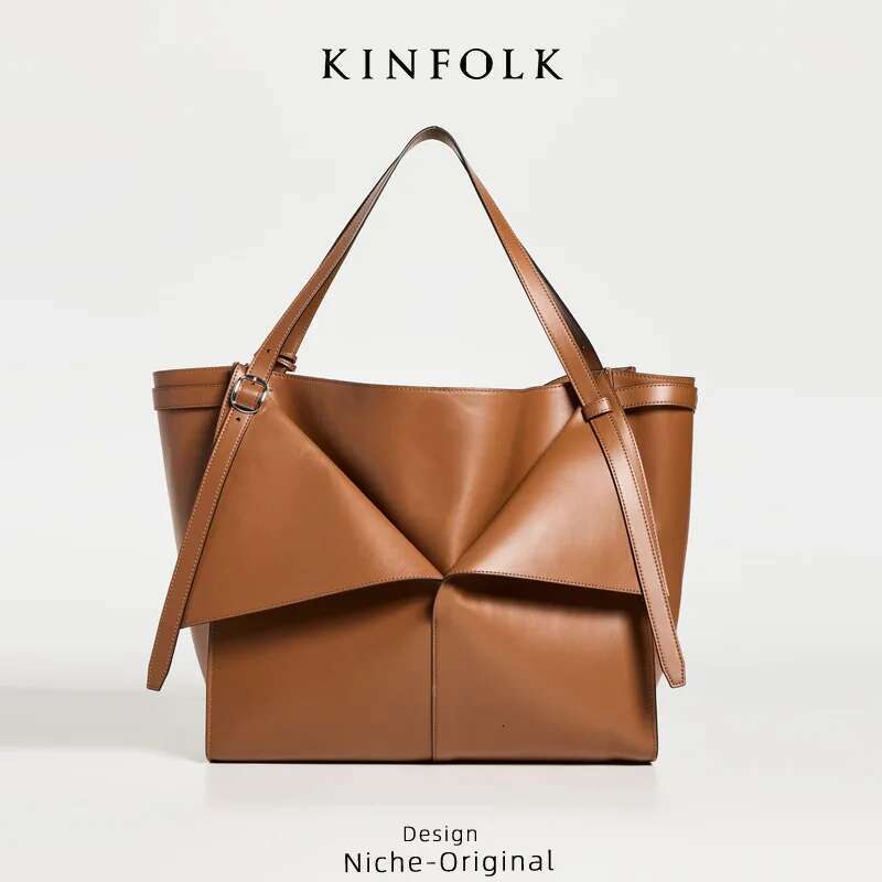 Brand Designer PU Leather Women's Shoulder Retro Crossbody Bag Large Capacity Bucket Handbag
