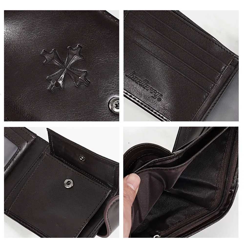 Baellerry New Men Wallets Simple Short Card Bag Zipper Male Purses Vintage Coin Pocket Card Holder High Quality Wallet For BoysT251119