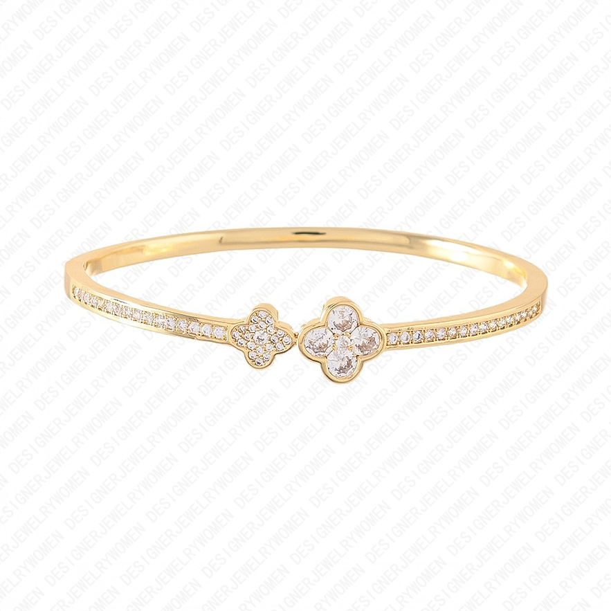 Designer Bracelet Bracelet for Women Stainless Steel 18K Gold Plated Bangle Diamond Letter Bangles Luxury Jewlery Designer for Women Elegant Timeless 