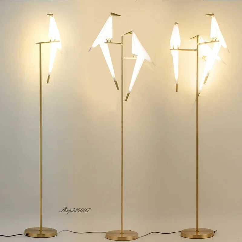 Led Bird Floor Lamps Nordic Designer Standing Lamp for Bedroom Living Room Study Decoration Rotatable Stand Lighting M251119