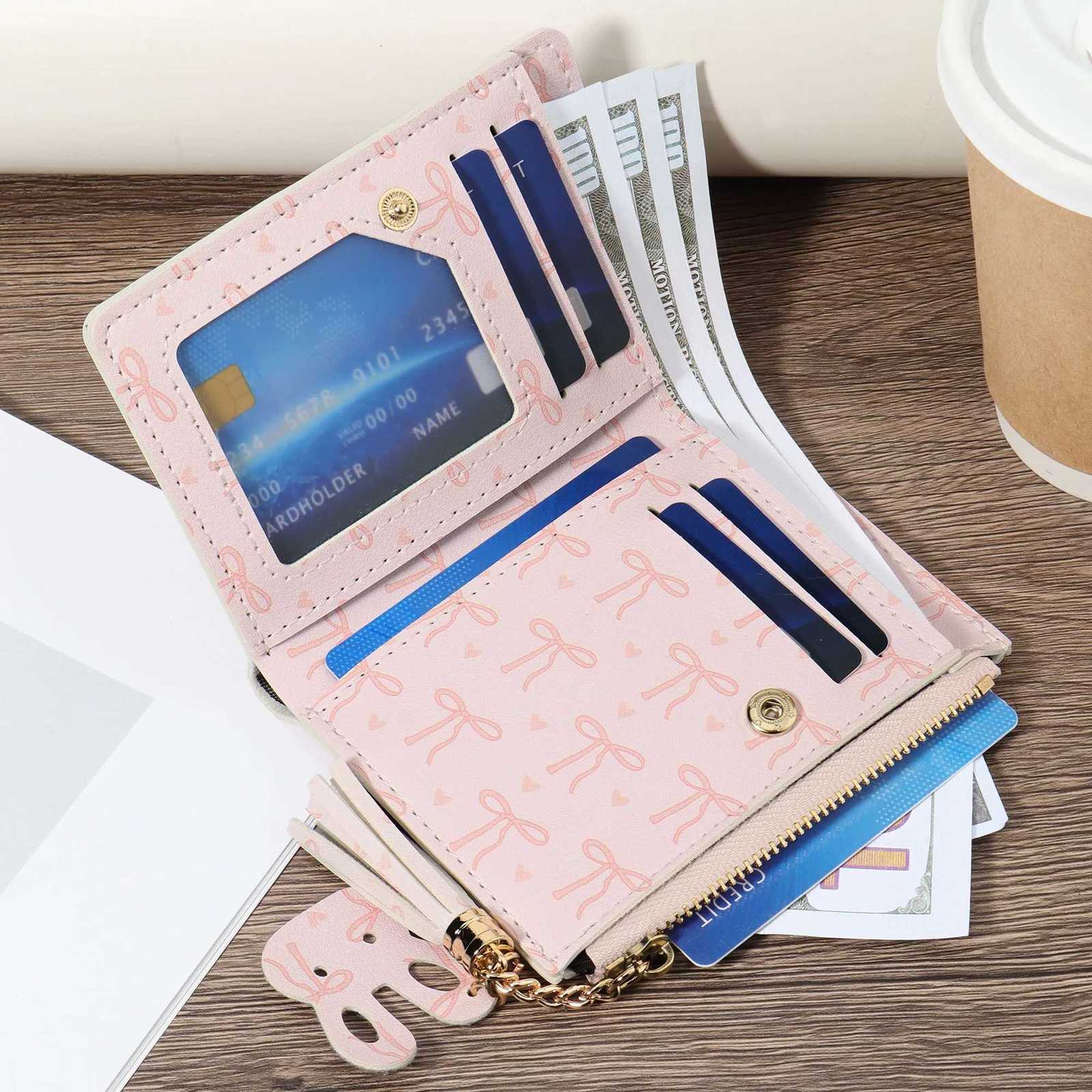 Womens Multifunctional Short High-Quality Credit Card Storage Bag Simple And Casual Multifunctional Card Holder Decorative MuT251119