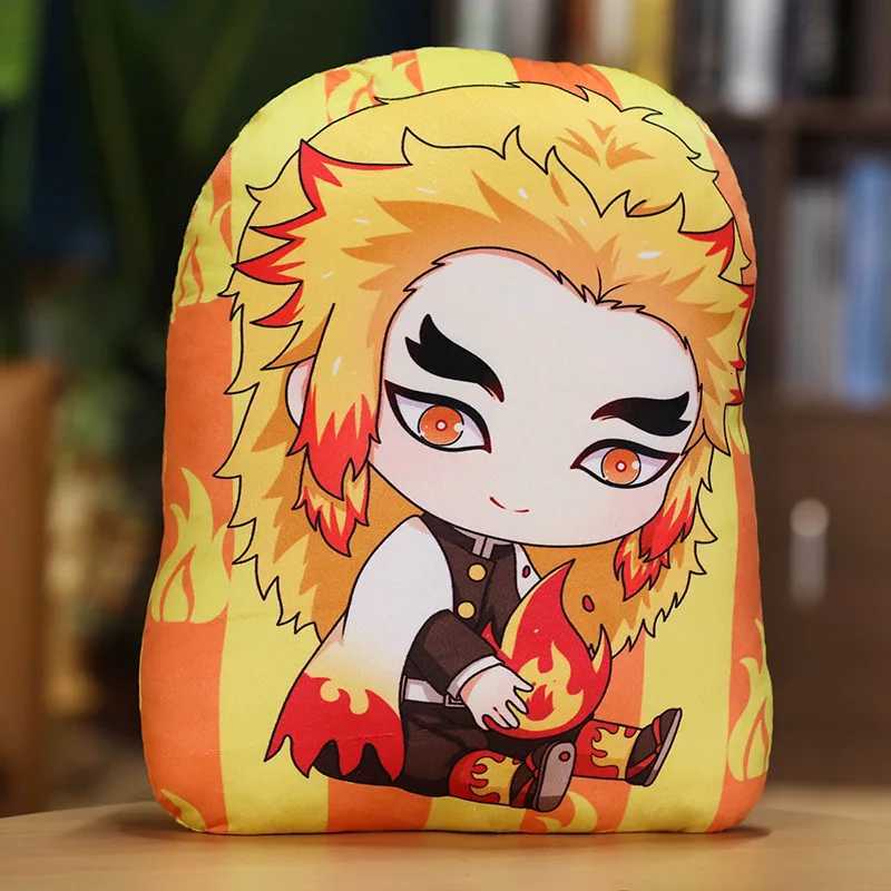 Kimetsu No Yaiba Plush Stuffed s Demon Slayer Dakimakura Cute Anime Throw Kawaii Dolls Tanjirou Nezuko Back CushionM251119
